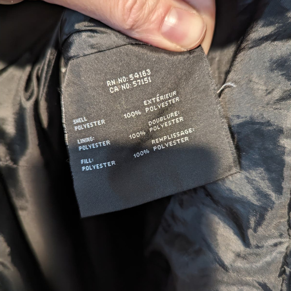 Marc New York Black Puffer Quilted Coat Zipper Hooded Jacket Parka - Picture 6 of 6